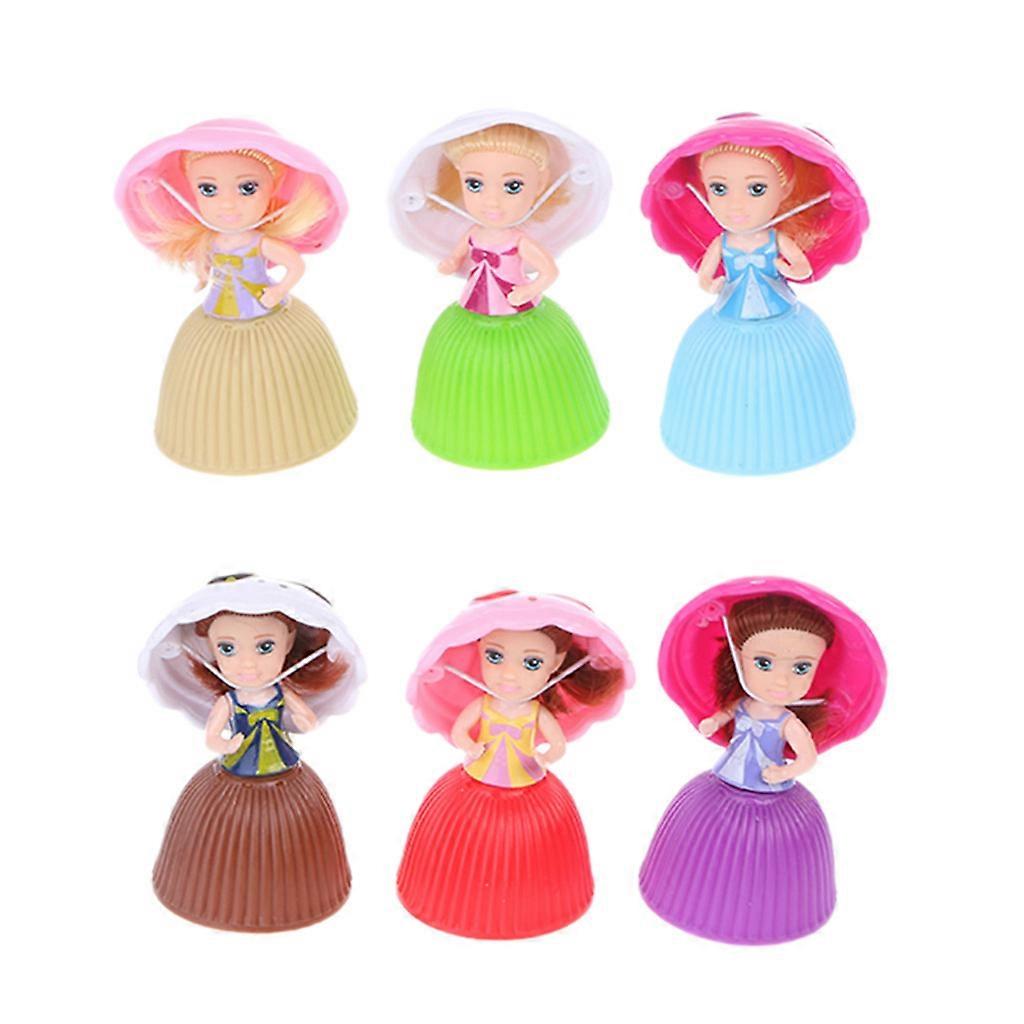 Bonecas de menina caucasiana de 3 polegadas para meninas Gift Dollhouse Accs Party Supply