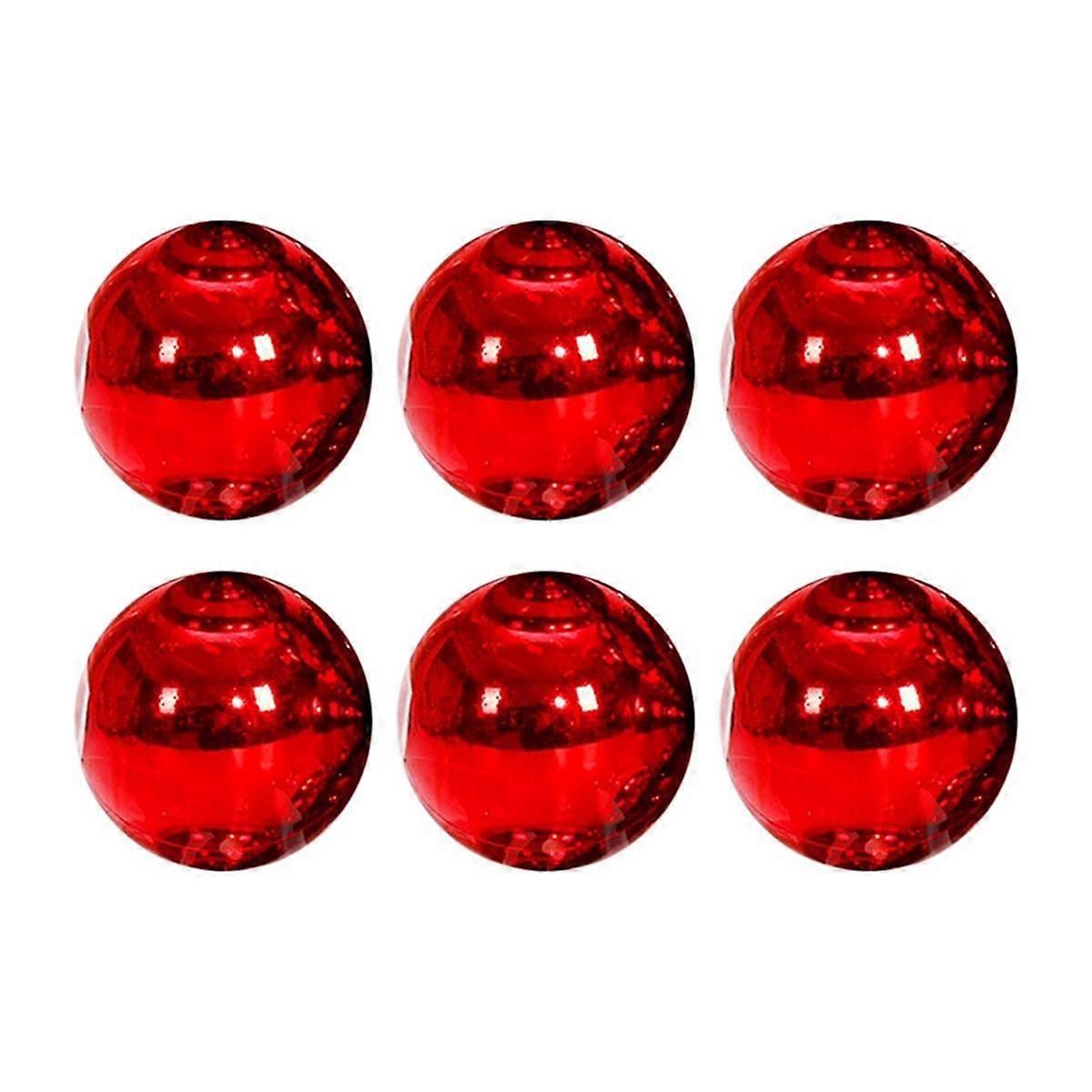 8cm 6Pcs Light Christmas Ball Christmas Tree Decorative Pendant Window Roof Shopping Pendant Pendan