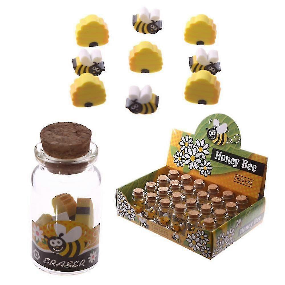 Cute Bee Mini Eraser Pot