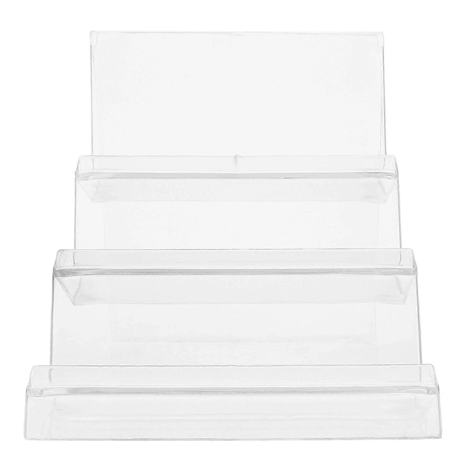 アクリルデスクトップ収納ラックウォレットディスプレイスタンドホルダー財布ハンドバッグオーガナイザーディスプレイラック(3層)