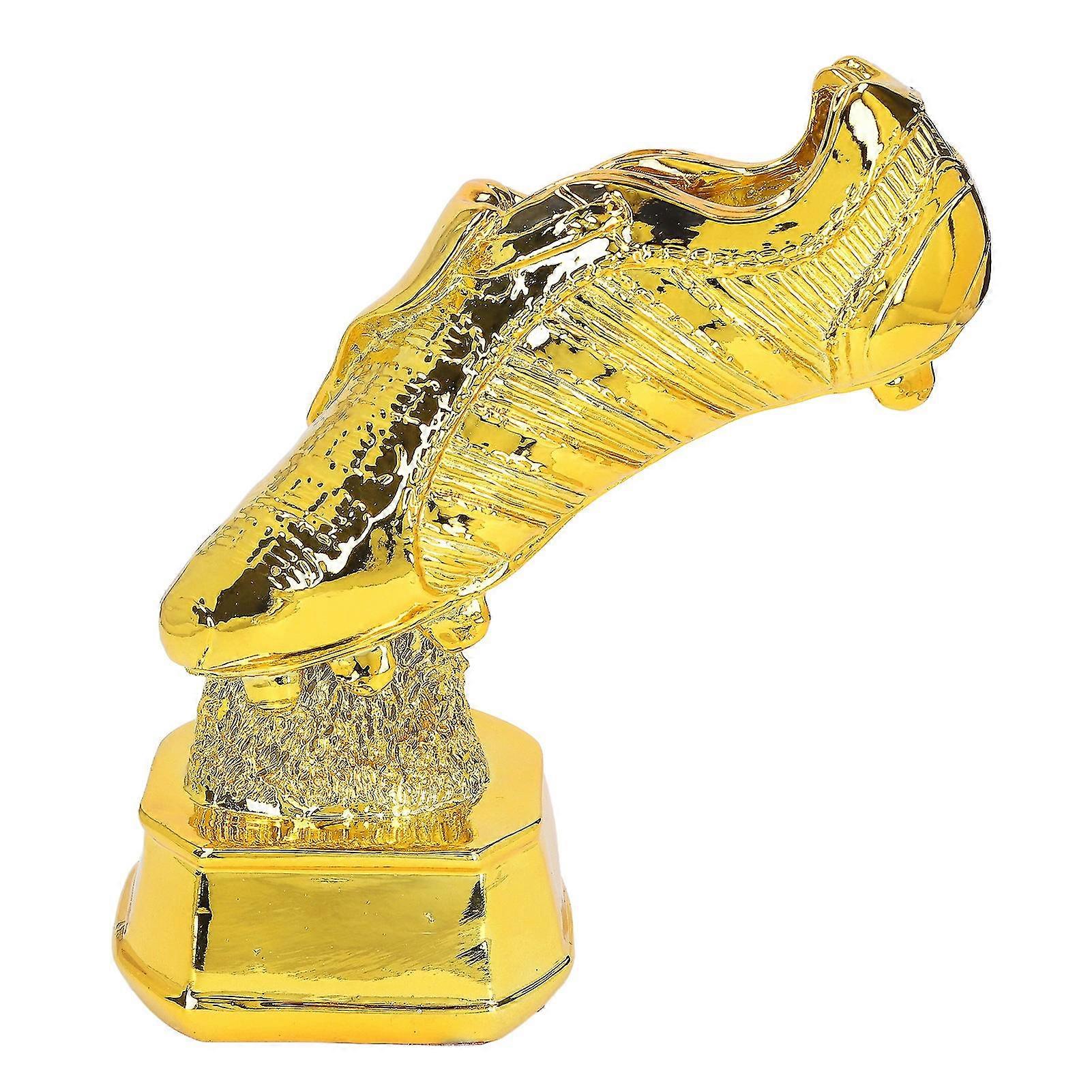 Best Shooter Award Golden Boot Trophy Hars Ornament voor Voetbal Decoratie met Antislip Bodem