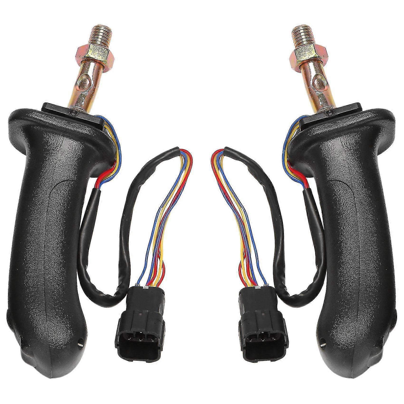 2pcs L+r 3 Buttons Excavator Joystick Assy Handle Gears For Doosan Dx150 215 225 300 370-9c Ty