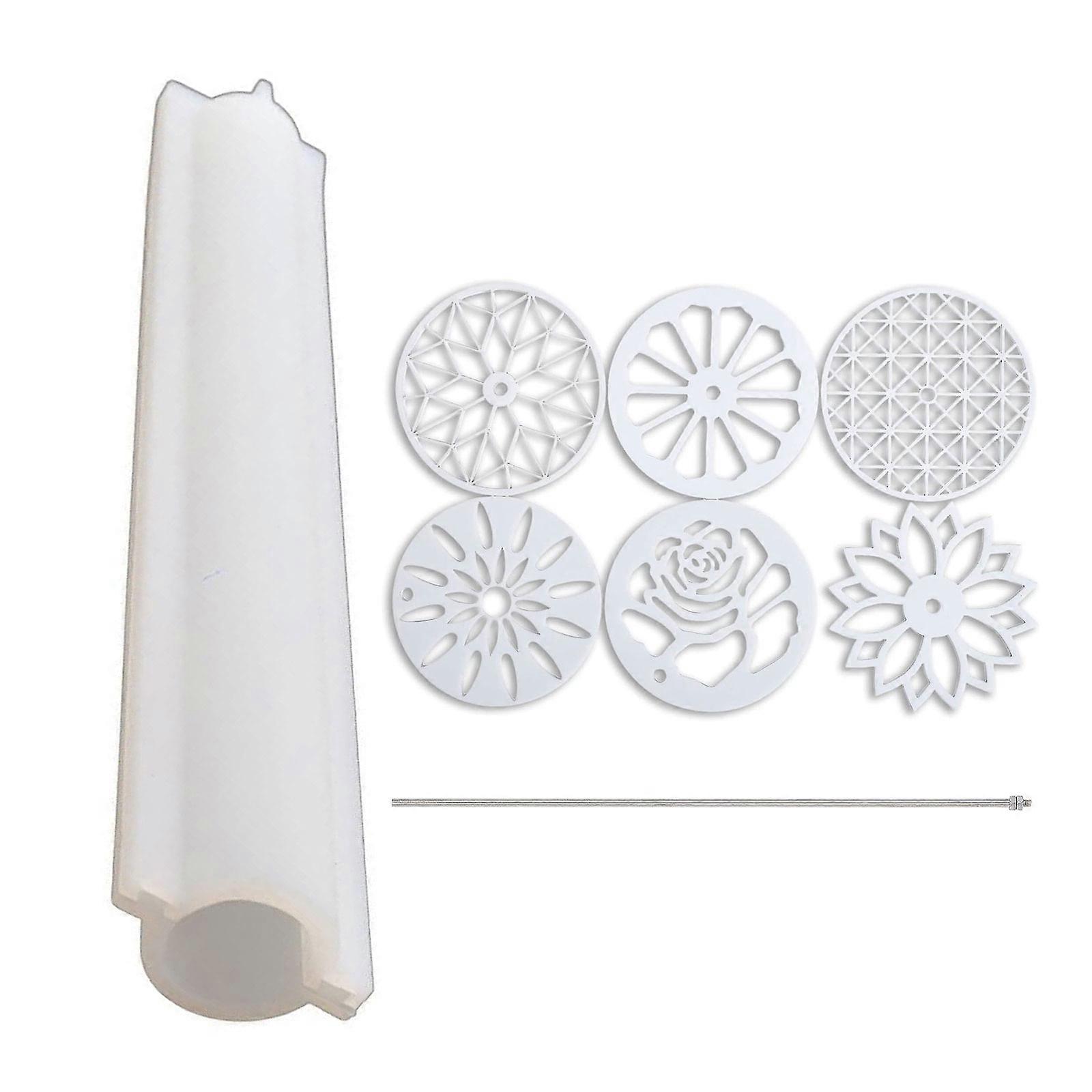 Soap Pull Through Mold Tools Set with Iron Stick & Column Mold for Soap Making