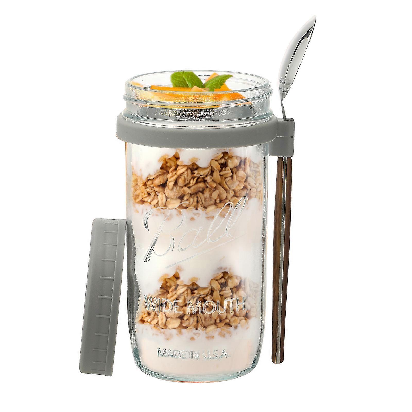 Kubek owsiany Mason Cup Kubek śniadaniowy Zestaw do picia Kubek owsiany PP Creative 350ml 600ml wielokolorowe szklanki