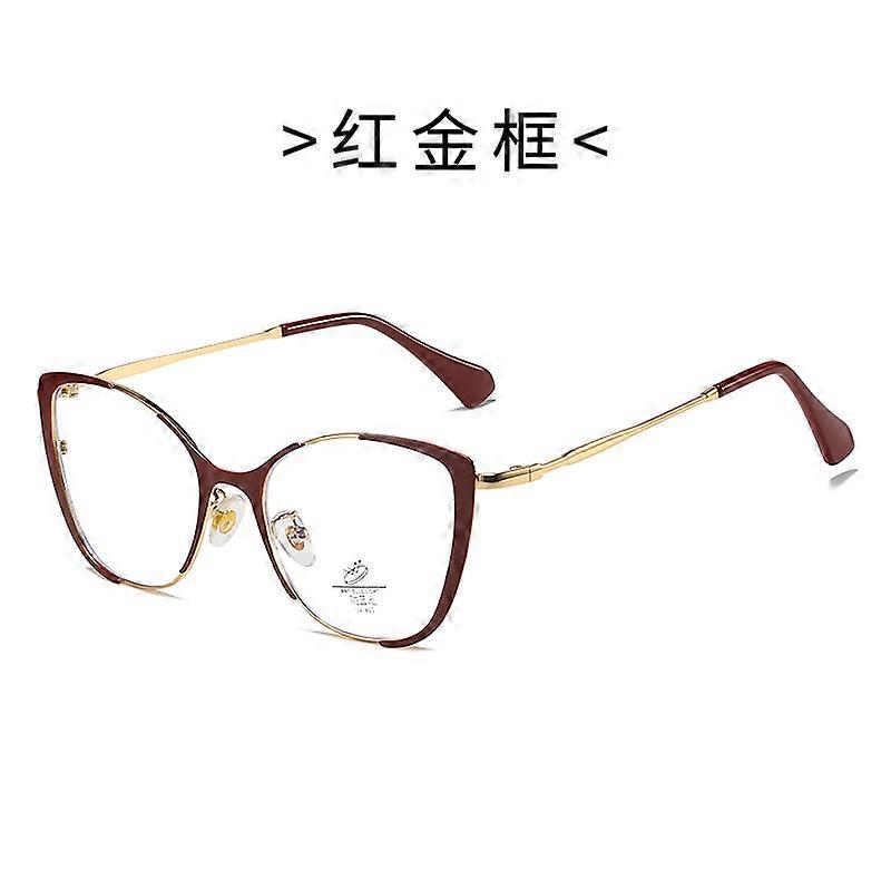 2022 Anti-blue Light Women Cat Eye Eyeglasses Frame Brand Designer Oversized Optical Glasses Frames Clear Glasses