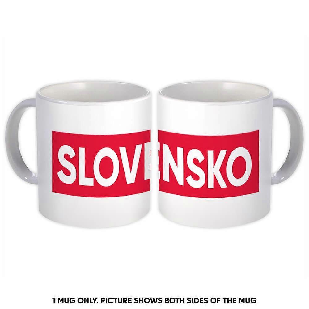 Gift Mug: Slovensko Slovakia Red