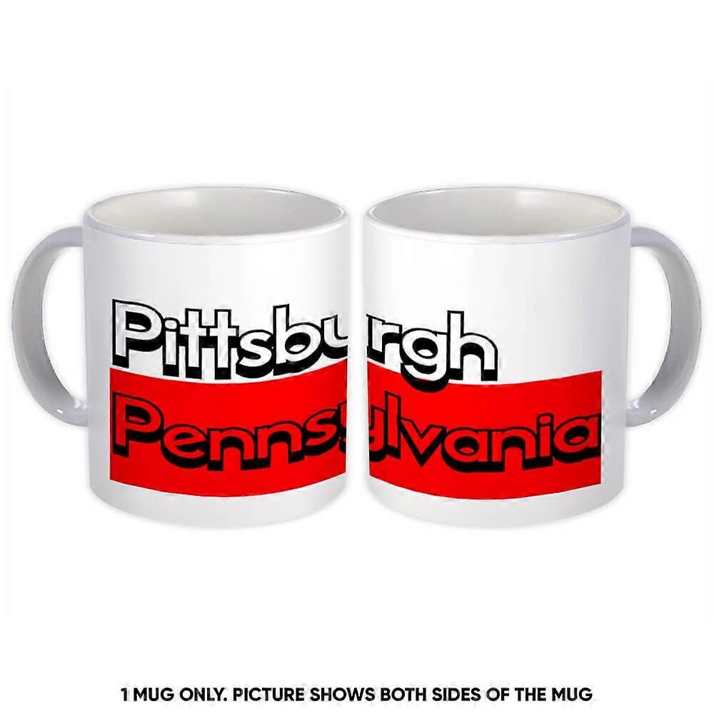 Gift Mug: Pittsburgh Pennsylvania Rectangle