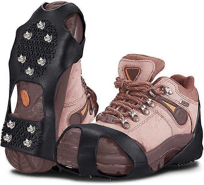 Spikes for Shoes, Crampons with 10 Teeth, Shoe Spikes, Non-Slip Shoe Spikes, Shoe Claws