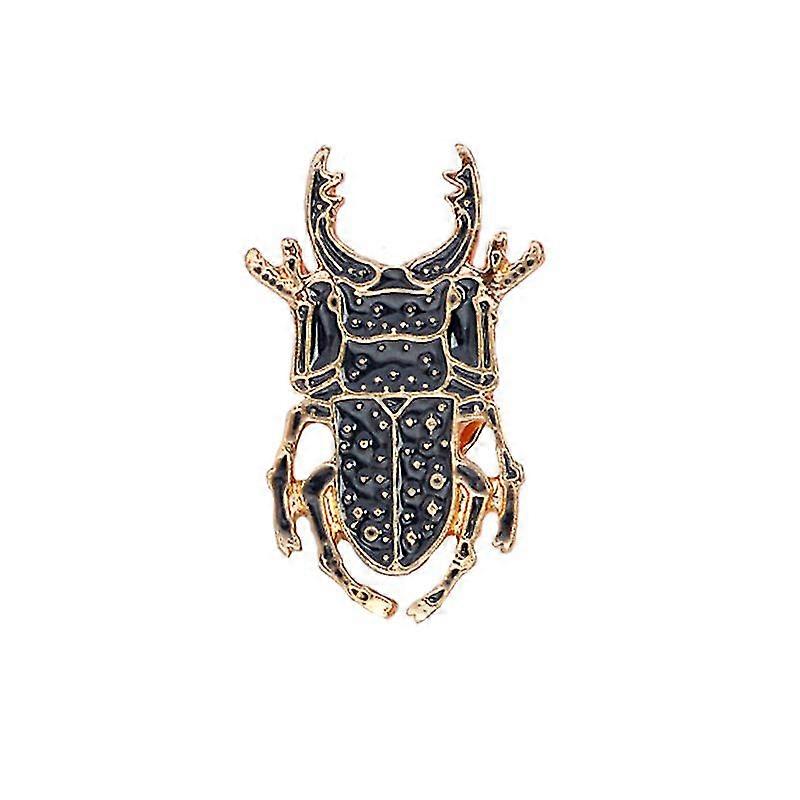Handcrafted Shimmering Beetle - Scarab Brooch