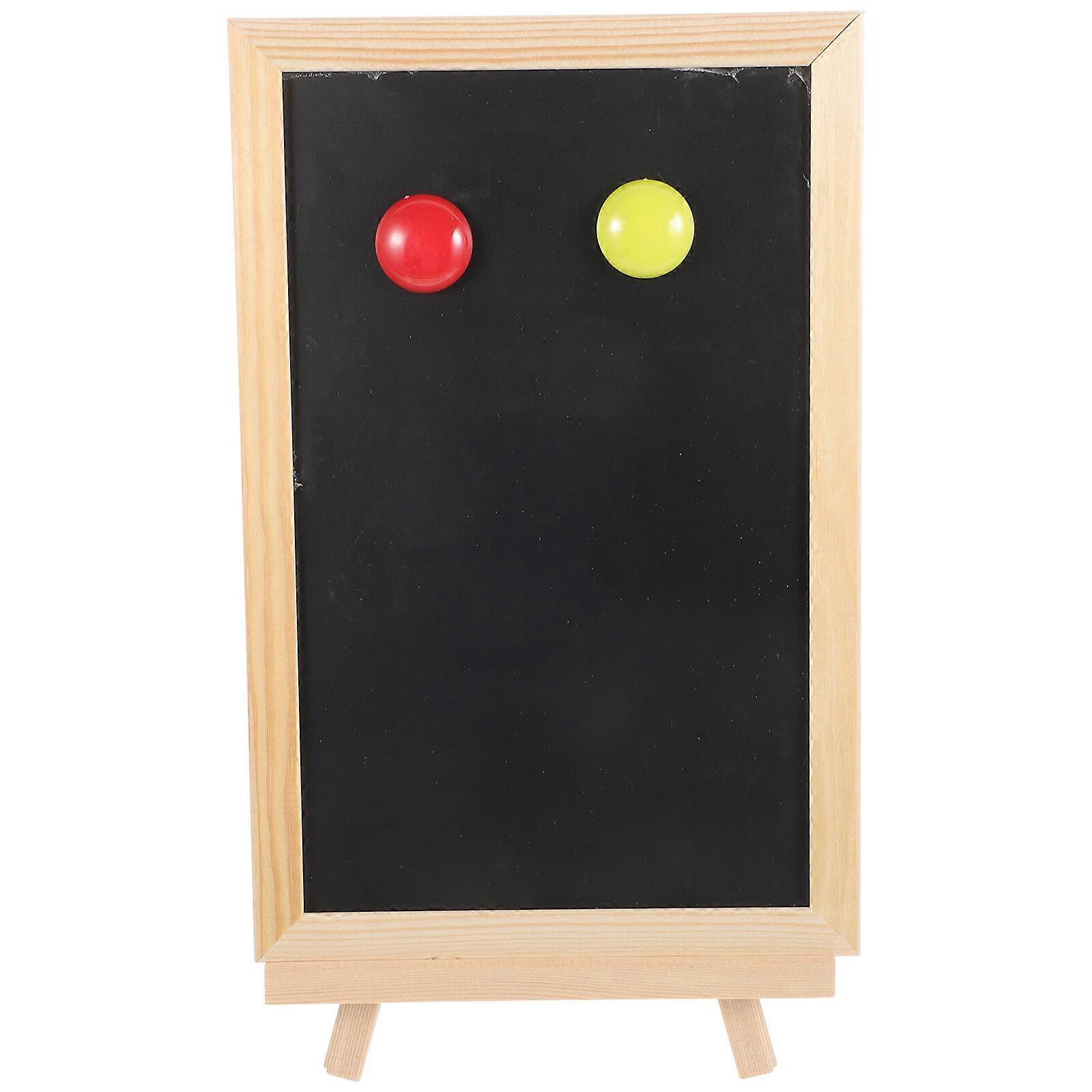 1 Set Tabletop Mini Chalkboard Sign Standing Type Board Small Desktop Blackboard Sign