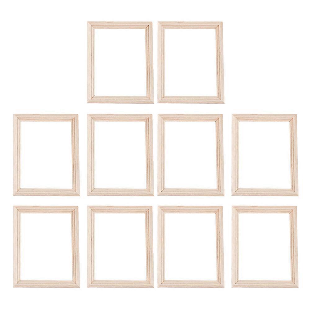 10 Pcs Home Dcor Frames 8x10 Mini House Photo Frame Miniature Photo Frames Photo Frame Model