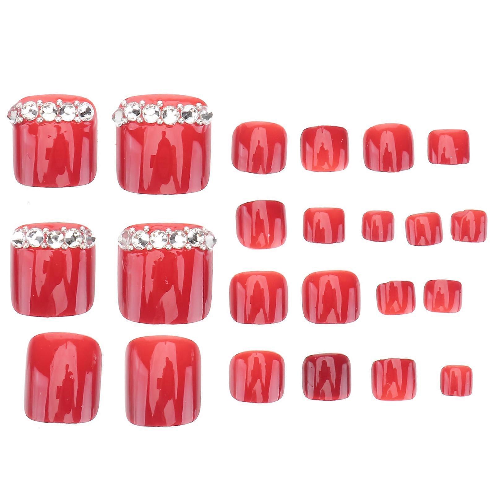 2 Sets French Tip Nails Toes Toe Nail Tips Short False Nails Nail Tips Toes False Toenail Tips