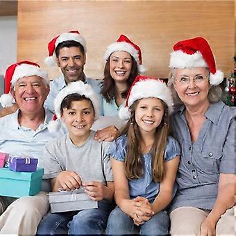 3 Cappelli Di Babbo Natale Per Adulti In Maglia – Unisex, Rossi Con Bordo Bianco, Morbidi E Spessi Per Feste