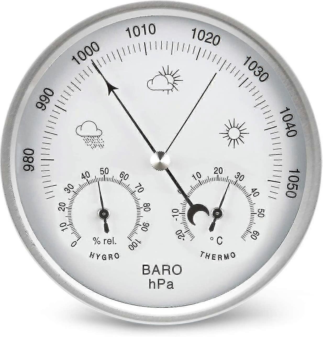 Väderstation Analog rattbarometer med termometerhygrometer luftpress