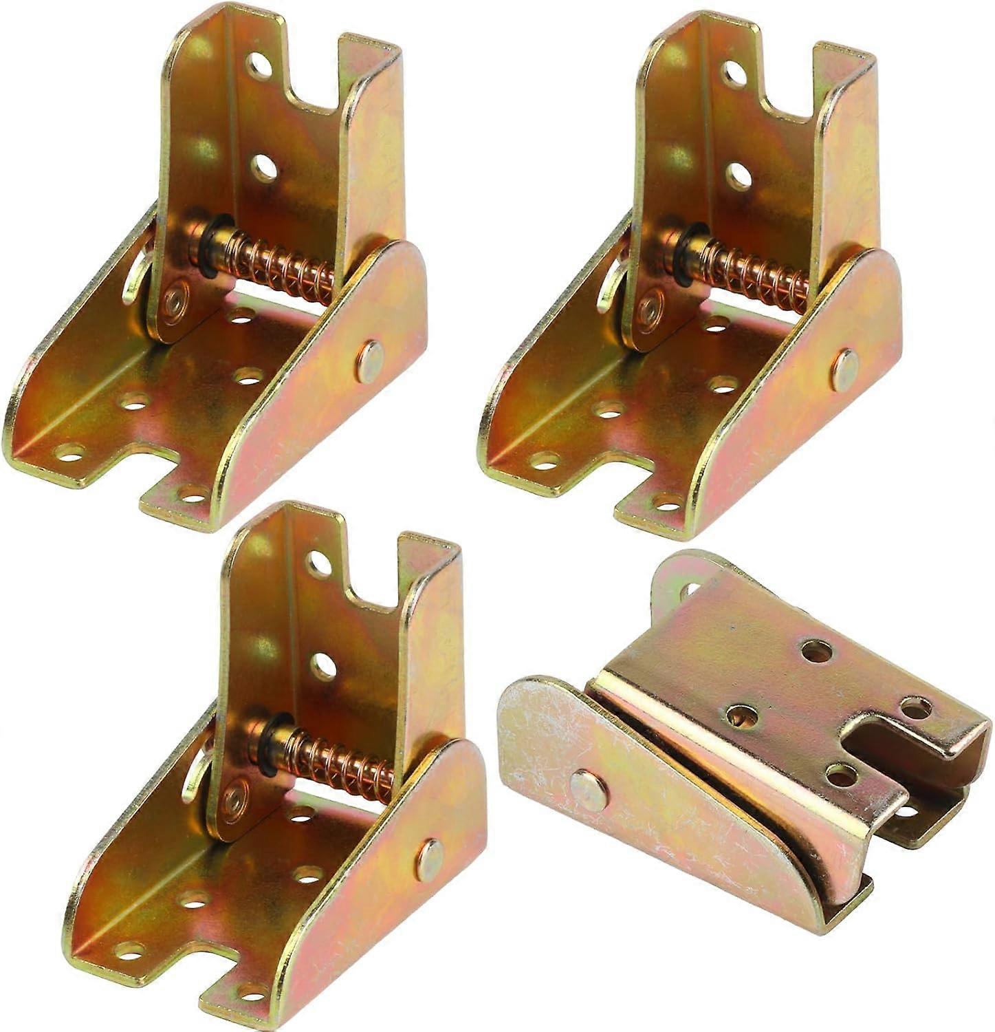 4 Pcs Folding Table Legs, Self Locking Foldable Hinges, 90 Degree Self Locking Hinges, Folding Table Hinges,  Feet Support Work Bench Folding Hinges