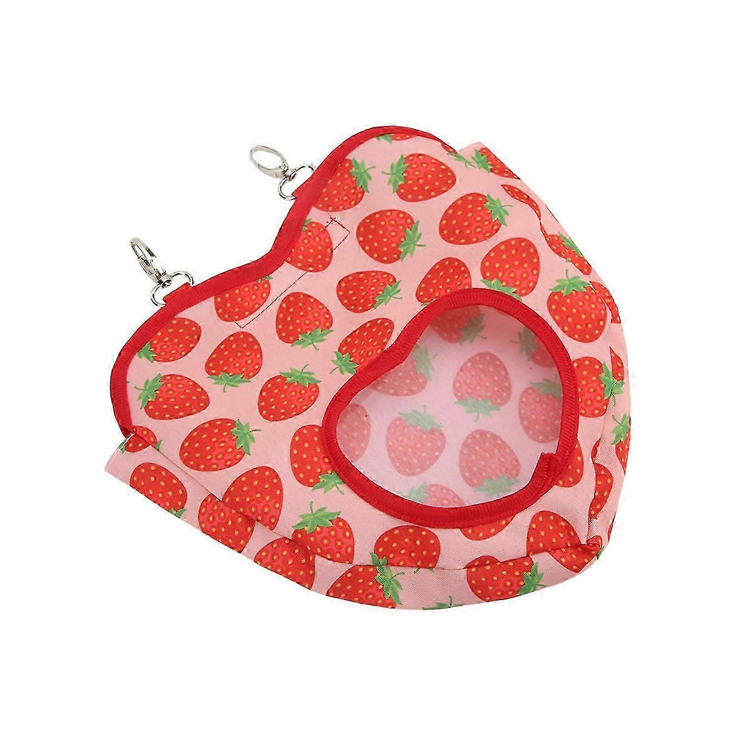 Heart Shape Hay Feeder Bag Cute Bite Resistant Hay Feeder Storage for Small Animal Chipmunks Guinea