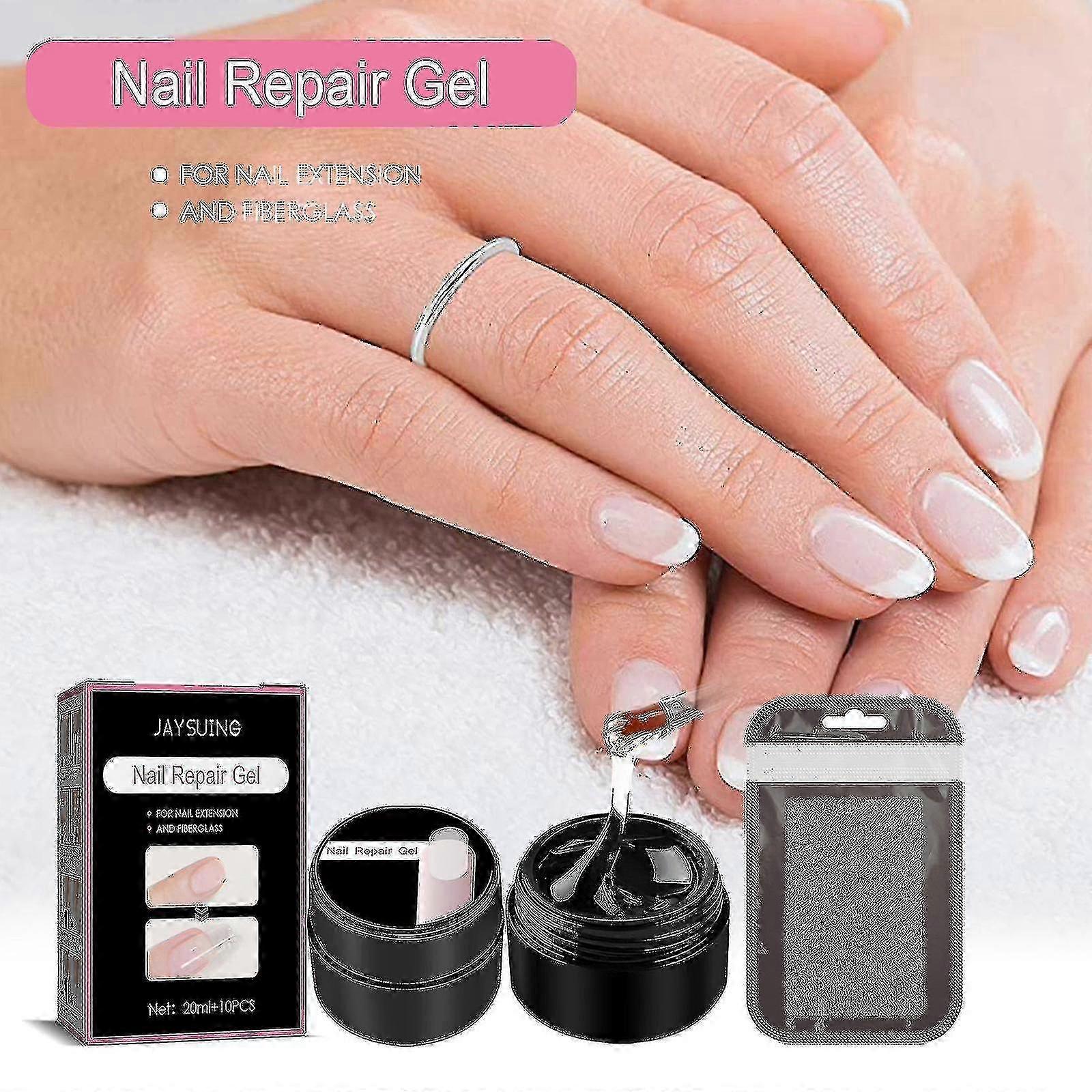 Jaysuingファイバーエクステンショングルーセットネイルアンチクラックマニキュアネイルフォトセラピーエクステンショングルーバーストネイルグルーフェイクネイル-GSL