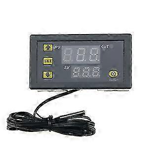 High Accuracy Digital Temperature Controller Temp Alarm Thermostat DC 12V 20A LCD for Cooling Heating Meter