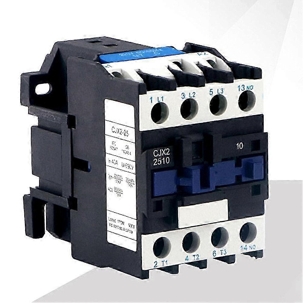 CJX2-2510 3-fase 3-polige 24-380V 50/60Hz DIN-rail gemonteerd relais AC-schakelaarP2021122412