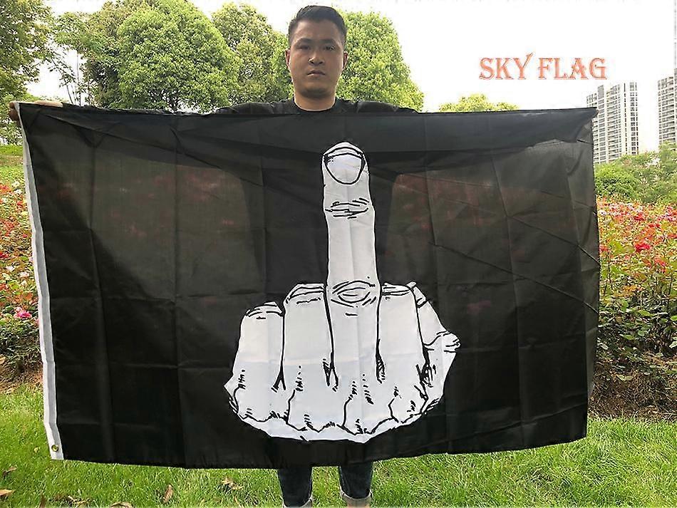 90x150 cm Middle Finger FLAG Polyester Hanging Flag and Bannes double Sides Printed Home flag