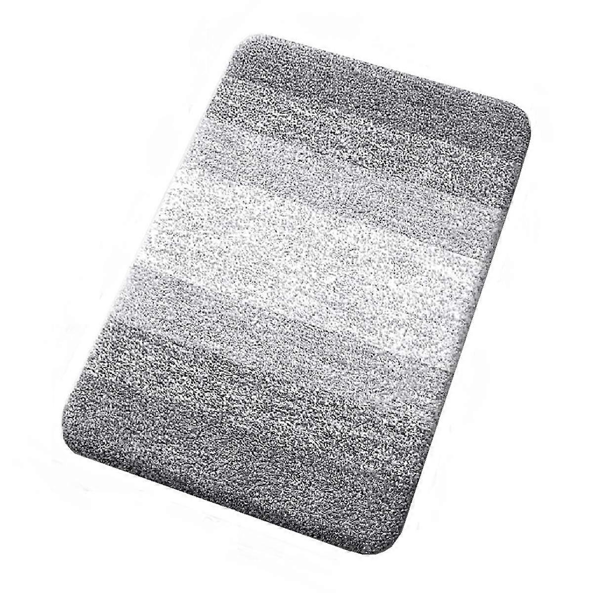 Luksus Baderomsteppe Myk Absorberende Mikrofiber Badeteppe Toalett Gulvmatte Sklisikkert badeteppe