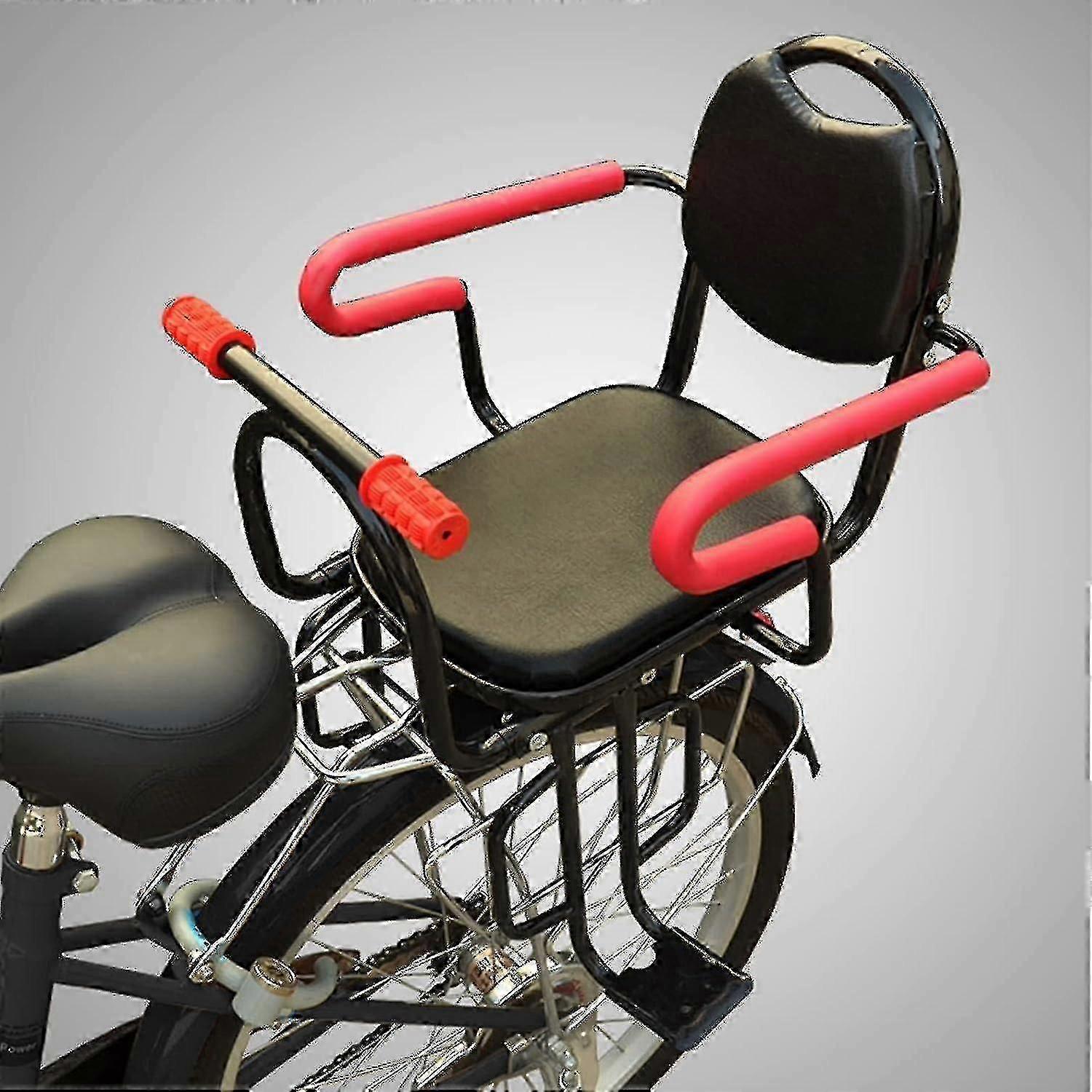 Bicycle Child Seat Rear With Handrail, Stable And Safe Bicycle Rear Mounted Children Seat Hold Up To