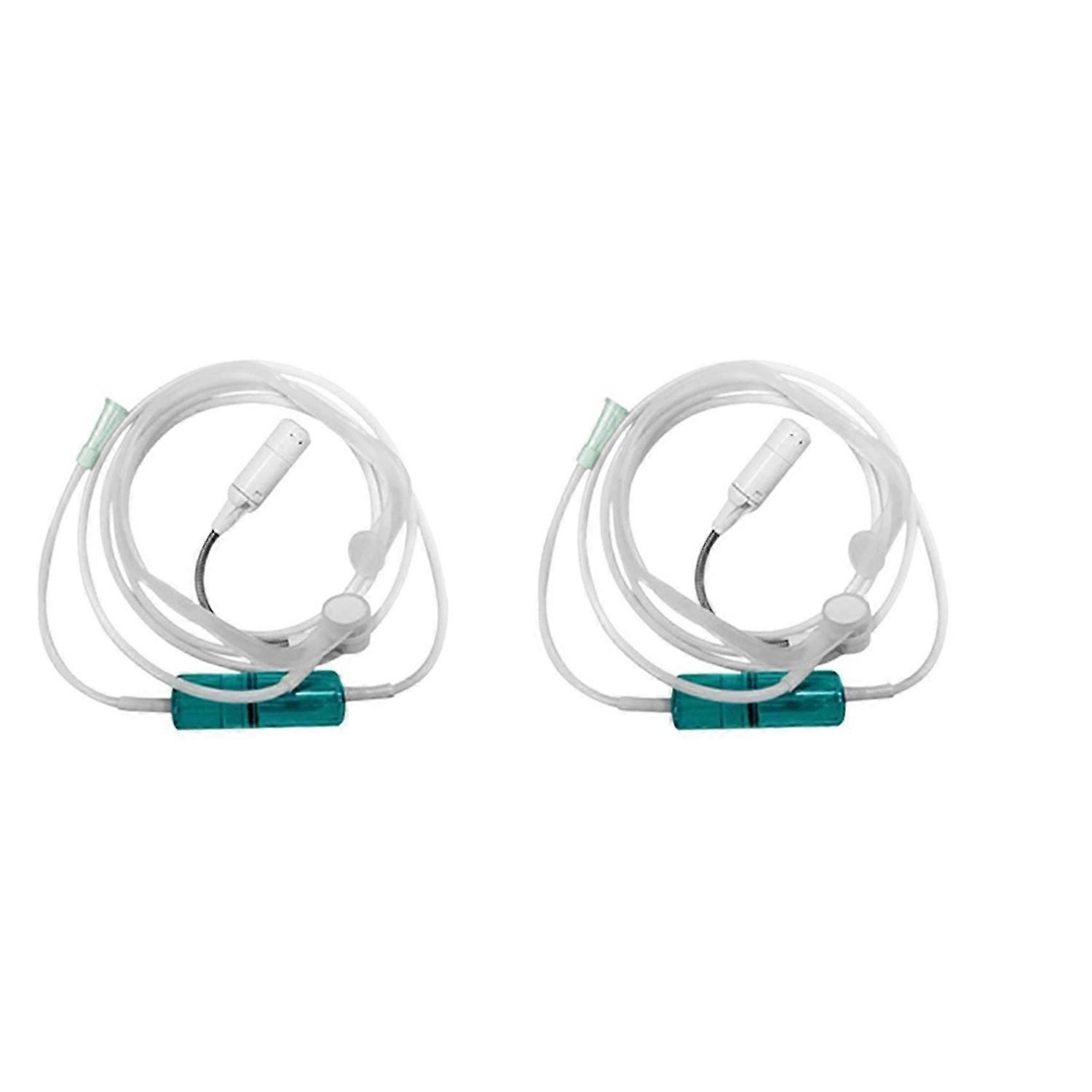 2X Headset Nasal Type Oxygen Cannula 2M Soft-Contact Nasal Oxygen Cannula Standard Connector Inhale