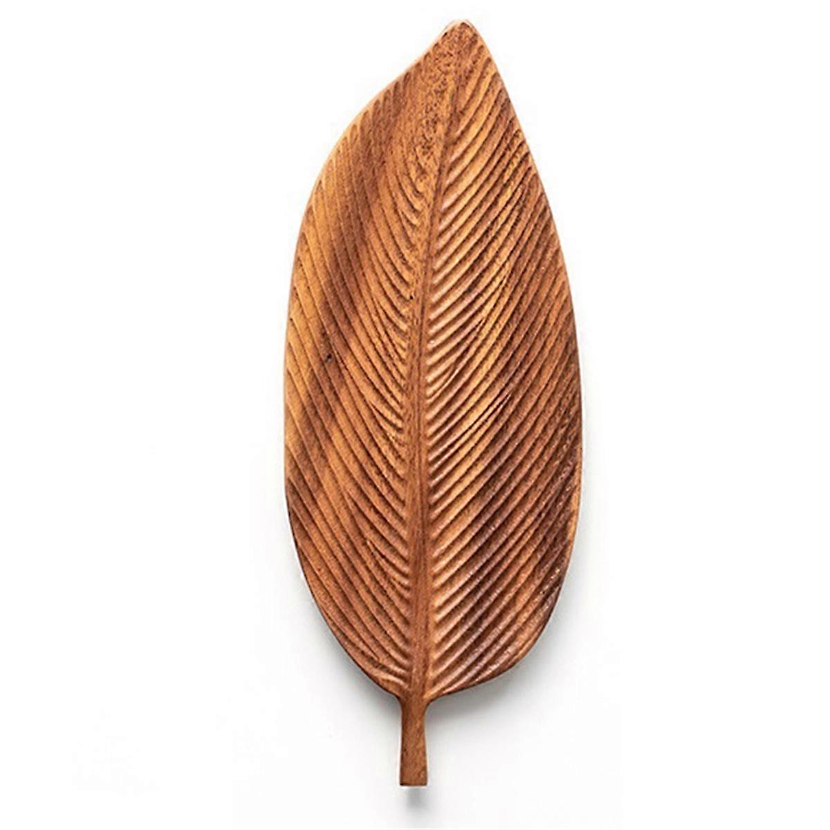 Dinner Tray, Suitable for Meals, Salads and Bread, Handmade Leaf Tray,Medium Leaf Veins