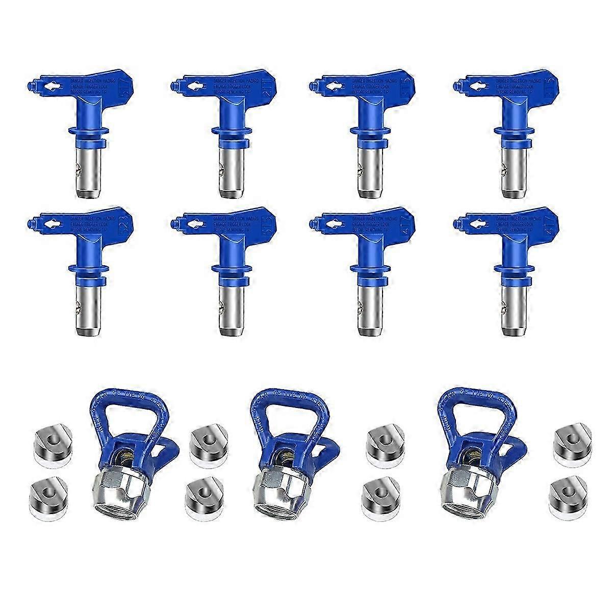 8Pcs Airless Paint Nozzles Set Reversible Spray Tips Airless Paint Sprayer Nozzle Tips Airless Spra