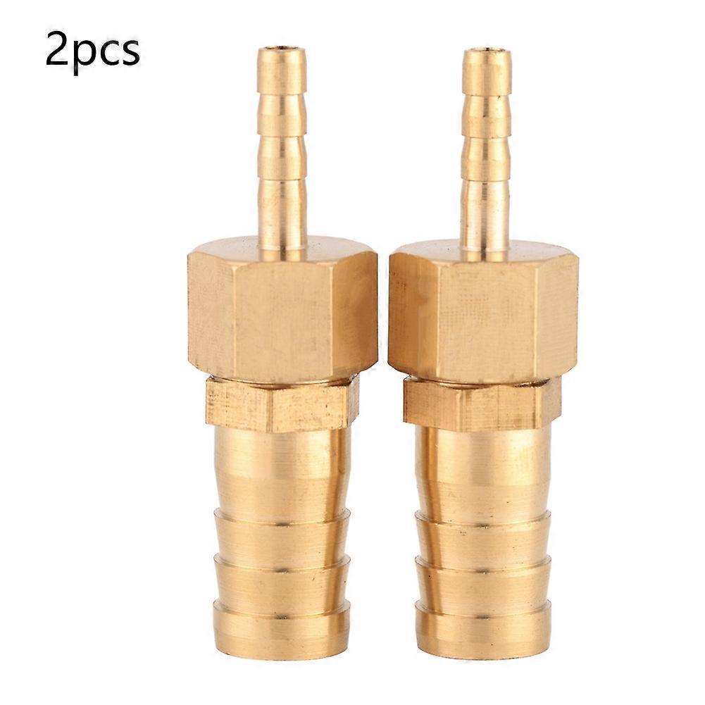 2pcs 4--12mm Brass Fitting Hose Barb Tail Reducer Reducing Plug Connector