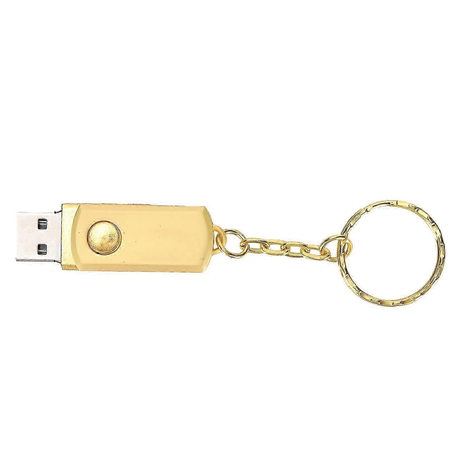 64GB USB 2.0 Rotating Zipper Flash Drive Metal + ABS Design