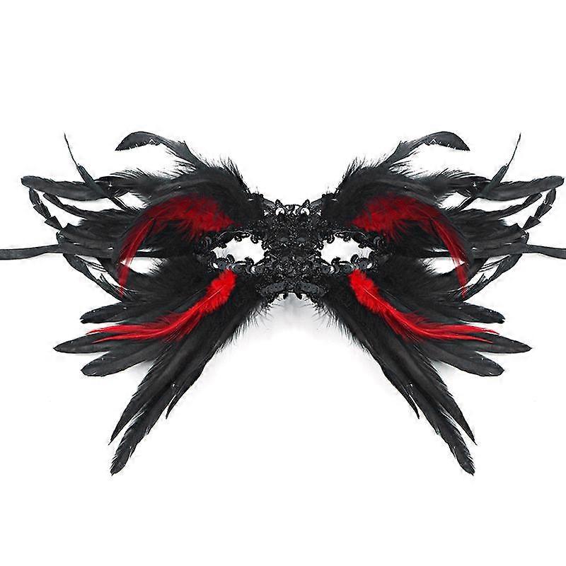 New Sequin Design Feather Mask Venetian Masquerade Gothic Style Halloween Ball Costume Accessories