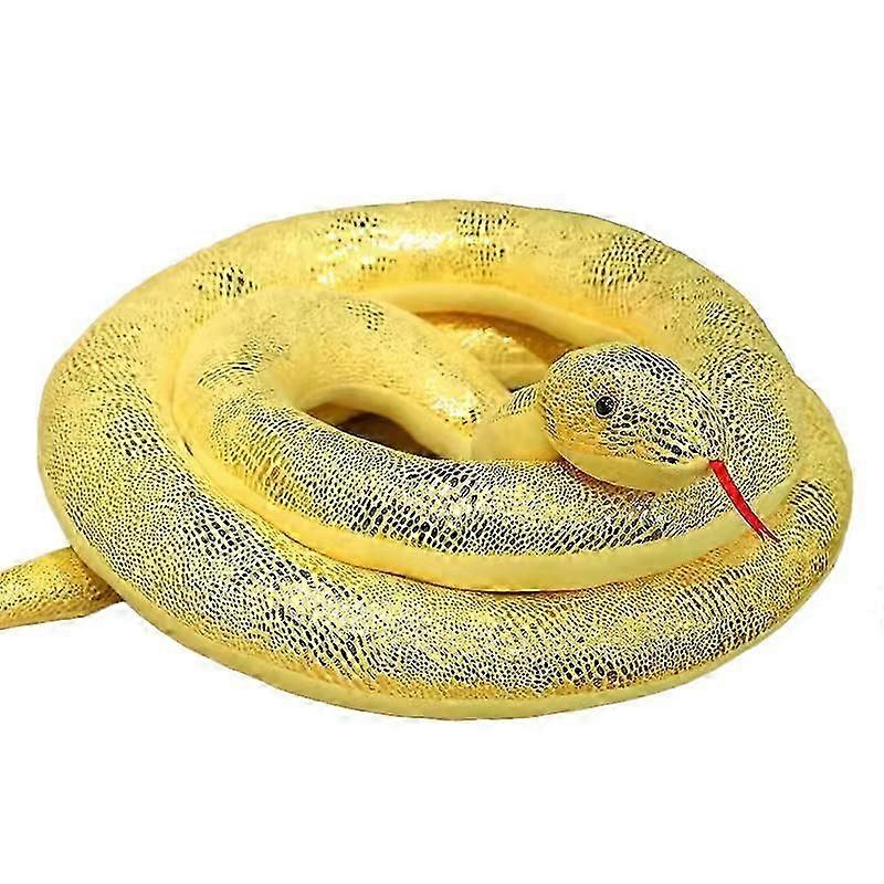 Simulation Giant Python Plush Toy Long Snake Plush Toy Decorated -ZY