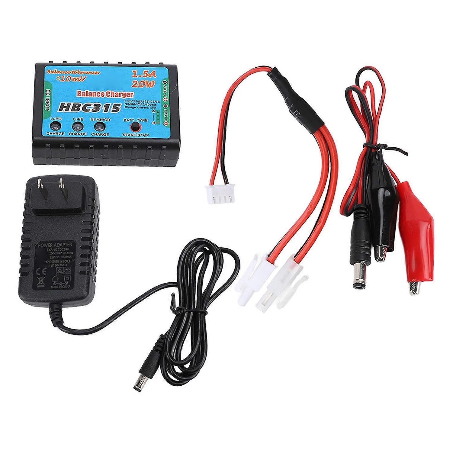Balance Charger 20W 2‑10S NiMH Energy Efficient Portable Lithium Battery Balance Charger