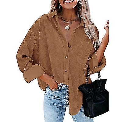 Oversize Corduroy Loose Button Shirt