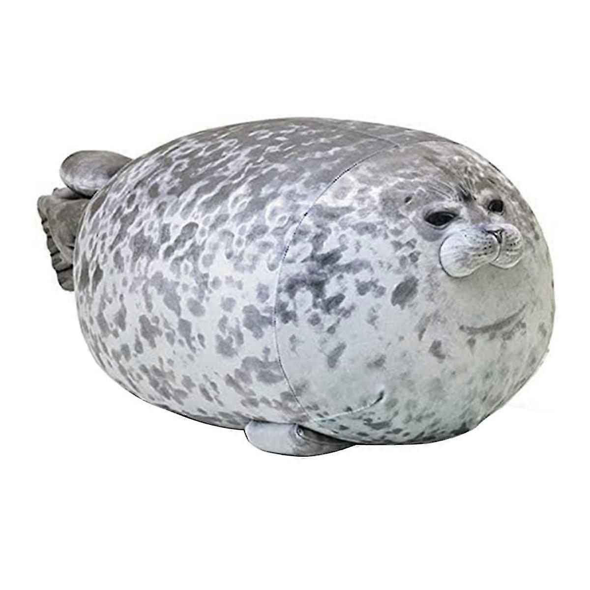 Chubby Blob Seal Pillow,Stuffed Cotton Plush Animal Toy Cute Ocean Fun-Stuff