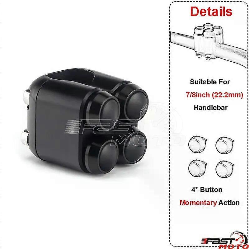 2&3&4 Buttons Motorcycle Switch 25mm 22mm Handle Bar Controller Switches Starter Horn Universal 1" Handlebar Switch Cafe Racer