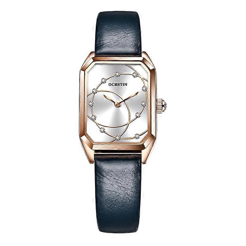 OCHSTIN 7008C Parangon Series Montre à quartz décontractée à bracelet en cuir