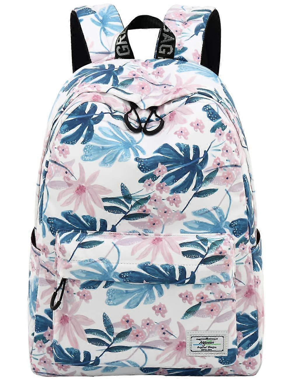Backpack for School Use - Large Durable Water-Resistant Canvas Backpack with Multiple Compartments in Black