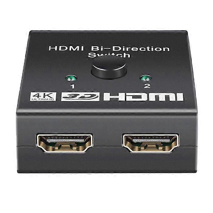 HDMI Bi-Direction Switch, HDMI Splitter 4K, 2x1 or 1x2 HDMI Switcher for HDTV, DVD, High-Definition Television and