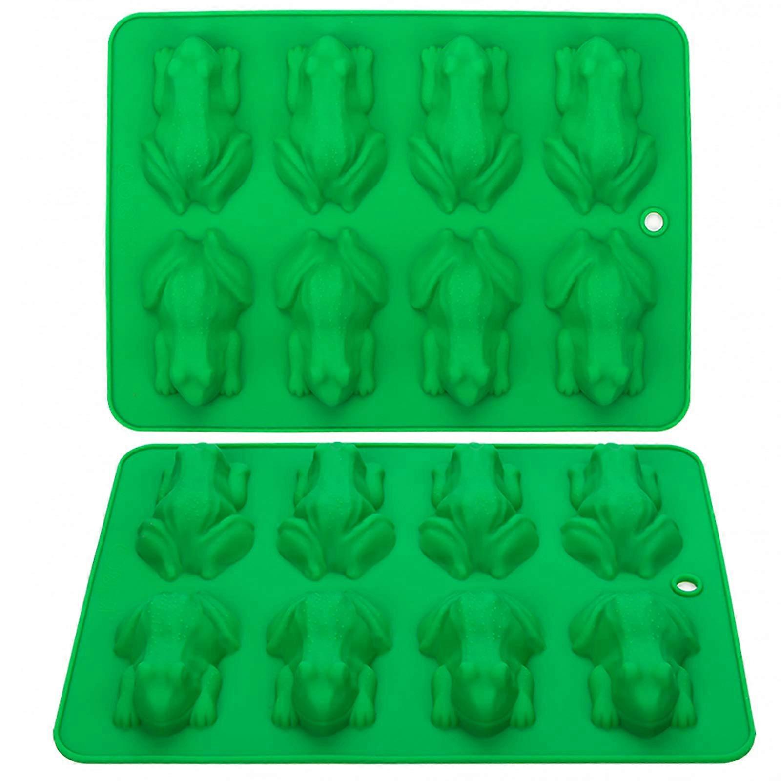 Chocolate Frog Candy Mold 2 Pack Silicone Molds For Jello Cake Soap