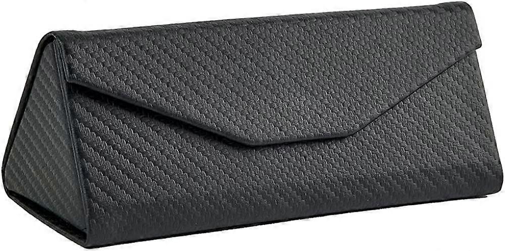 Collapsible Triangle Travel Glasses Case Foldable Flat for Eyewear Storage