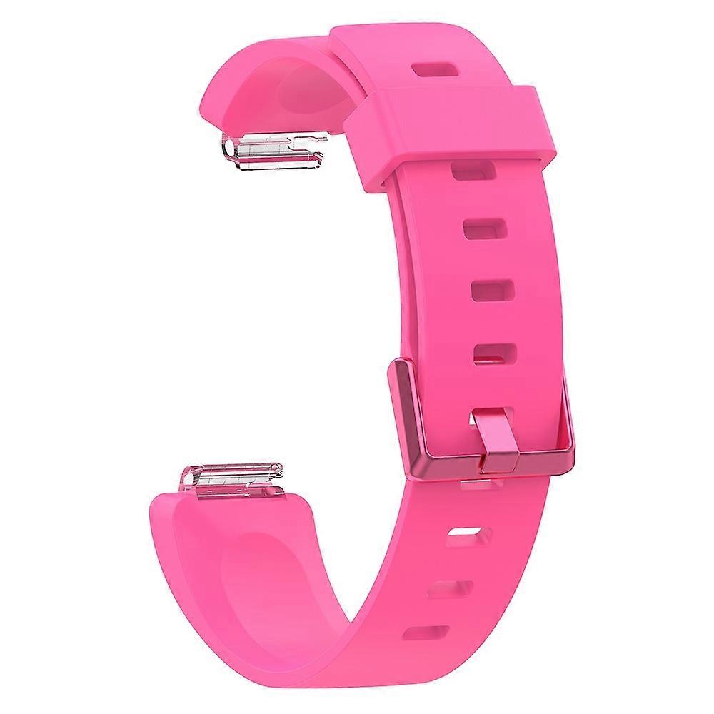 For Fitbit Inspire / Inspire HR Glossy Surface Silicone Watch Band, Size:L(White) L