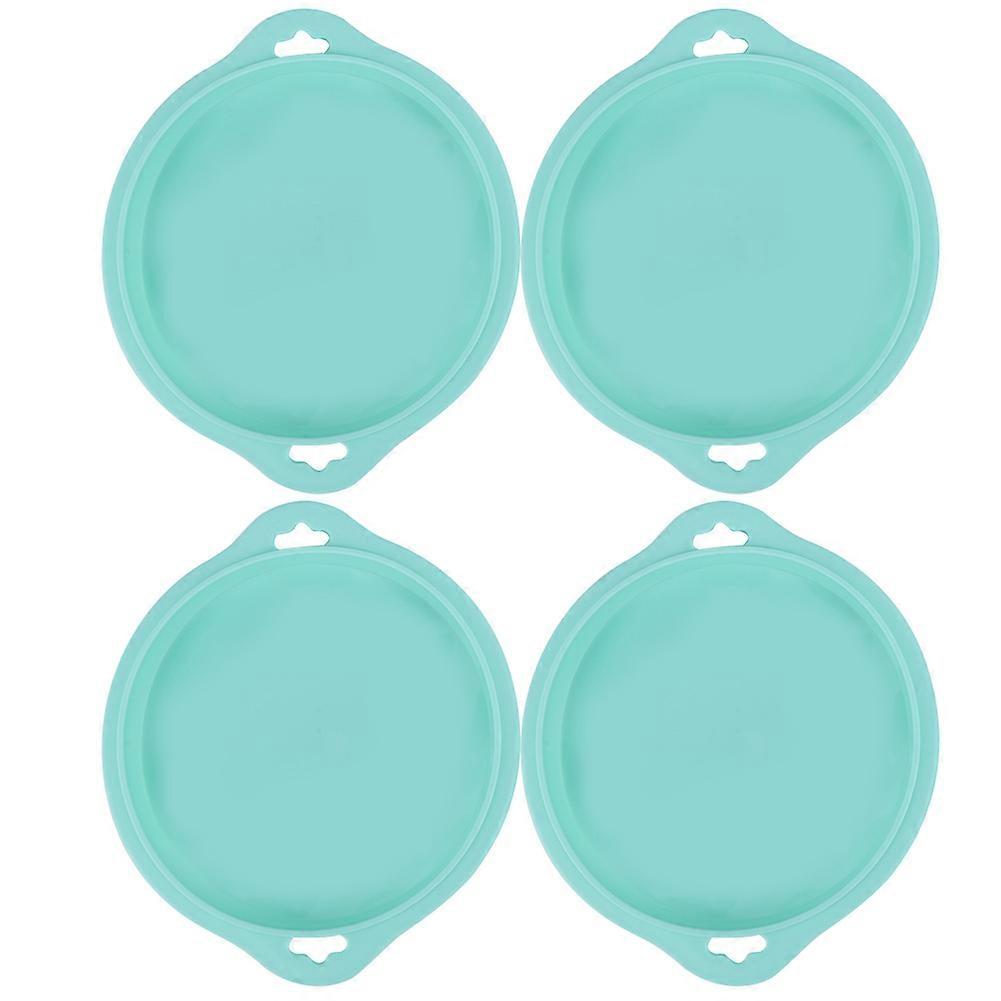 Silicone Layered Cake Mold 4-Piece Set, Round Shape, Non-Stick Bake Molds, Bread Tray
