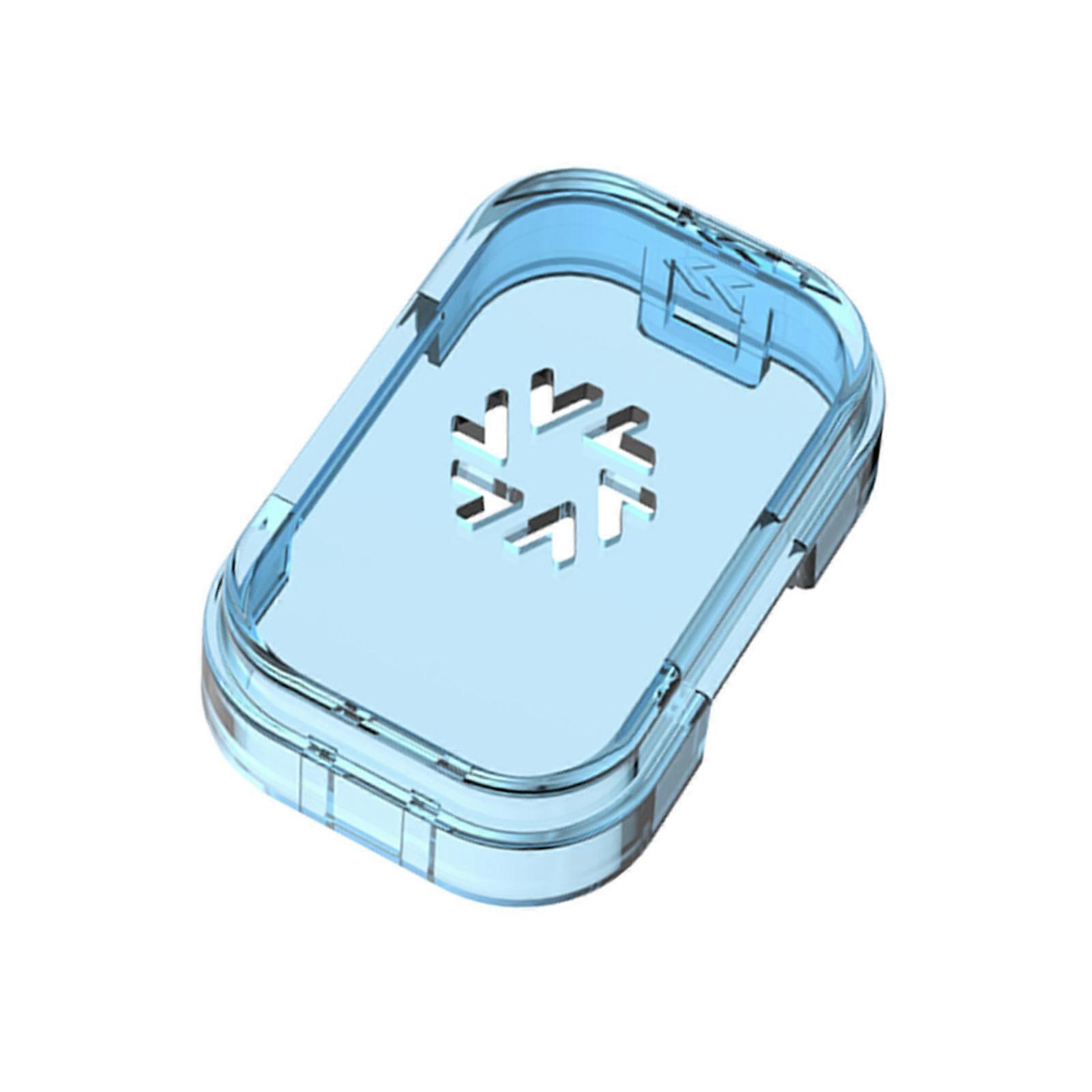 Clear Cover Protector Shell Shockproof Housing for String Toy Replaceable Cover Plastic Cover  transparent blue