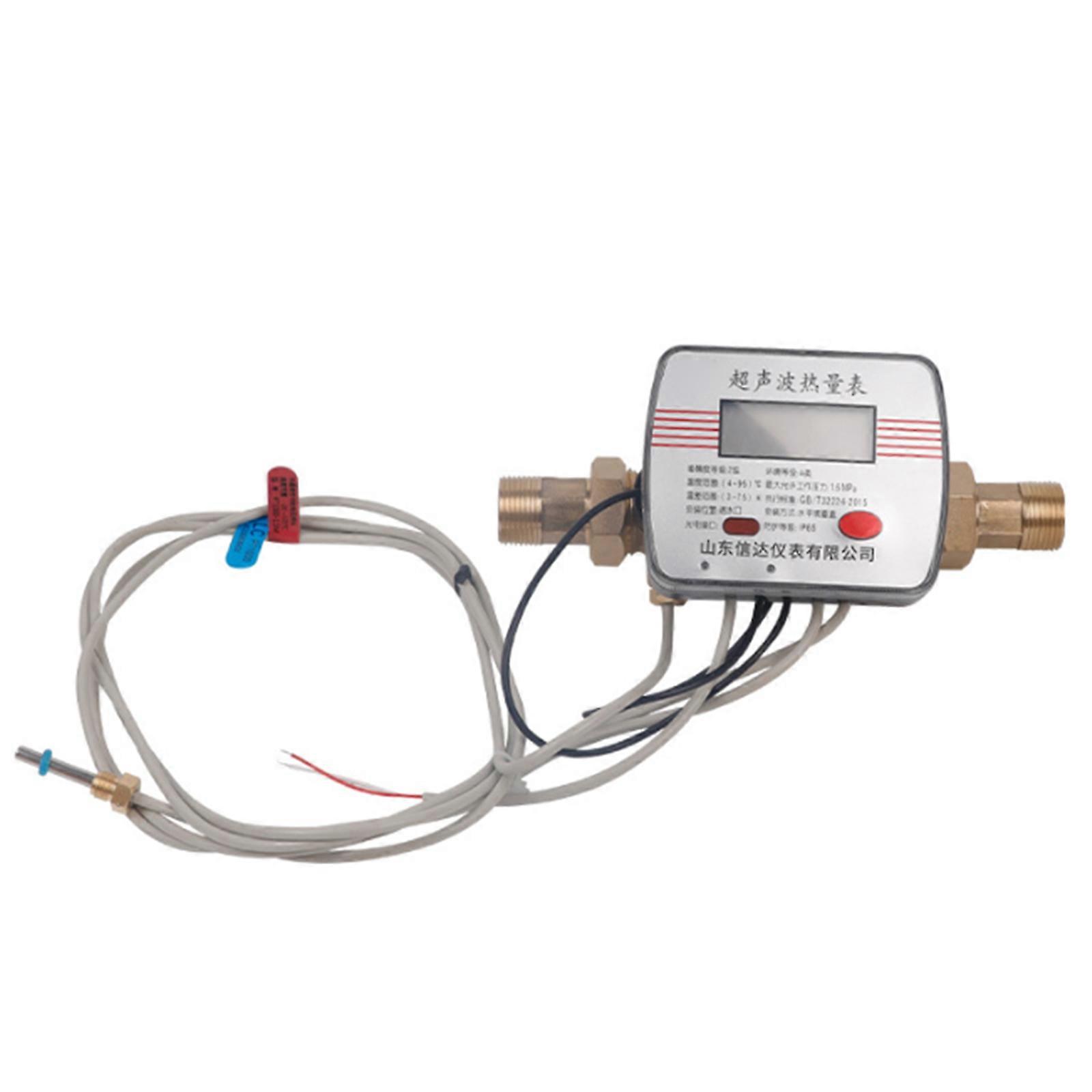 Misuratore di flusso ultrasonico dell'acqua fredda/calda ad alta efficienza energetica Contatore di calore ultrasonico ad alta precisione 20/25mm per uso residenziale