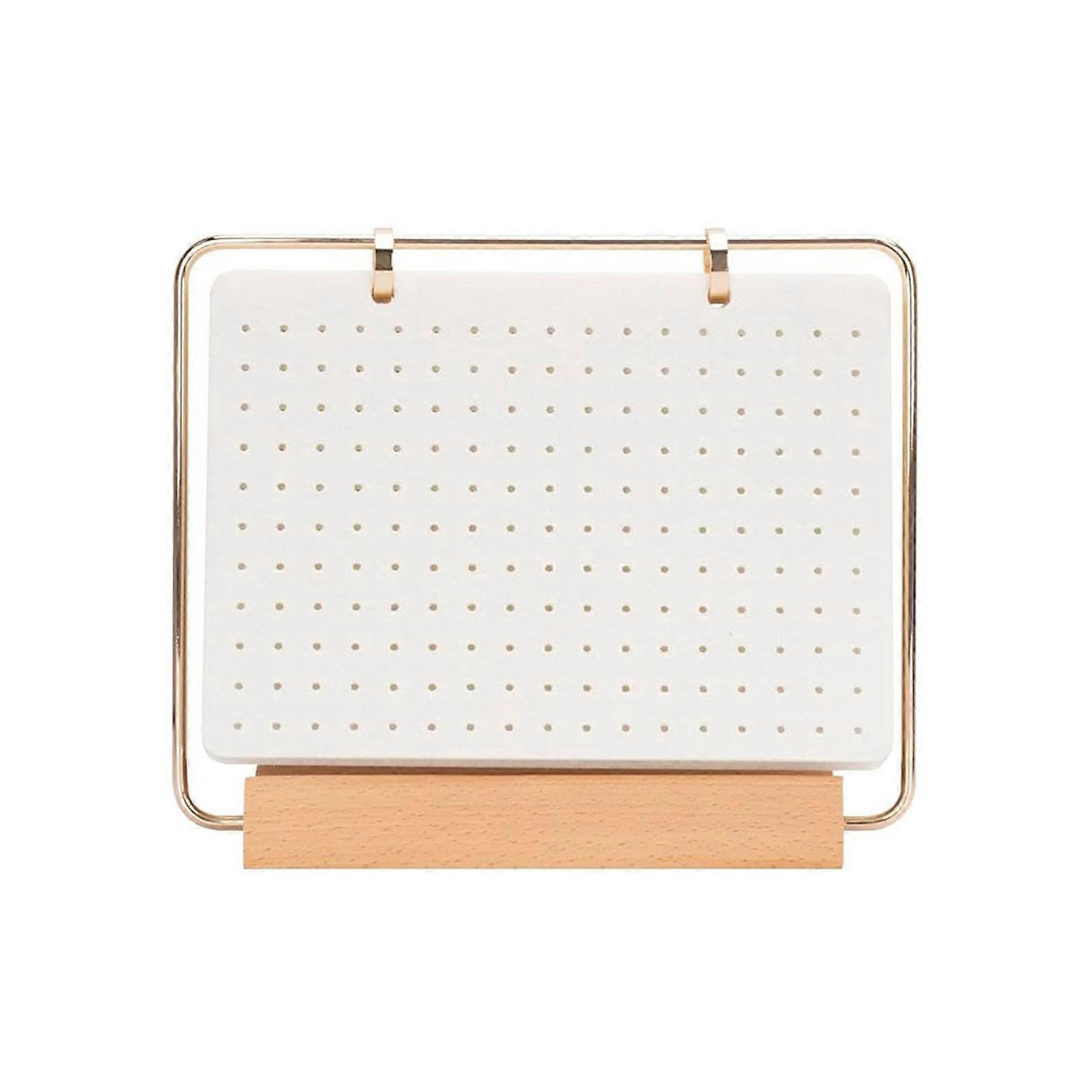 6 Page Pin Collection Storage Calendar Felt Badge and Accessories Display Pages Large Capacity Earring Organiser White