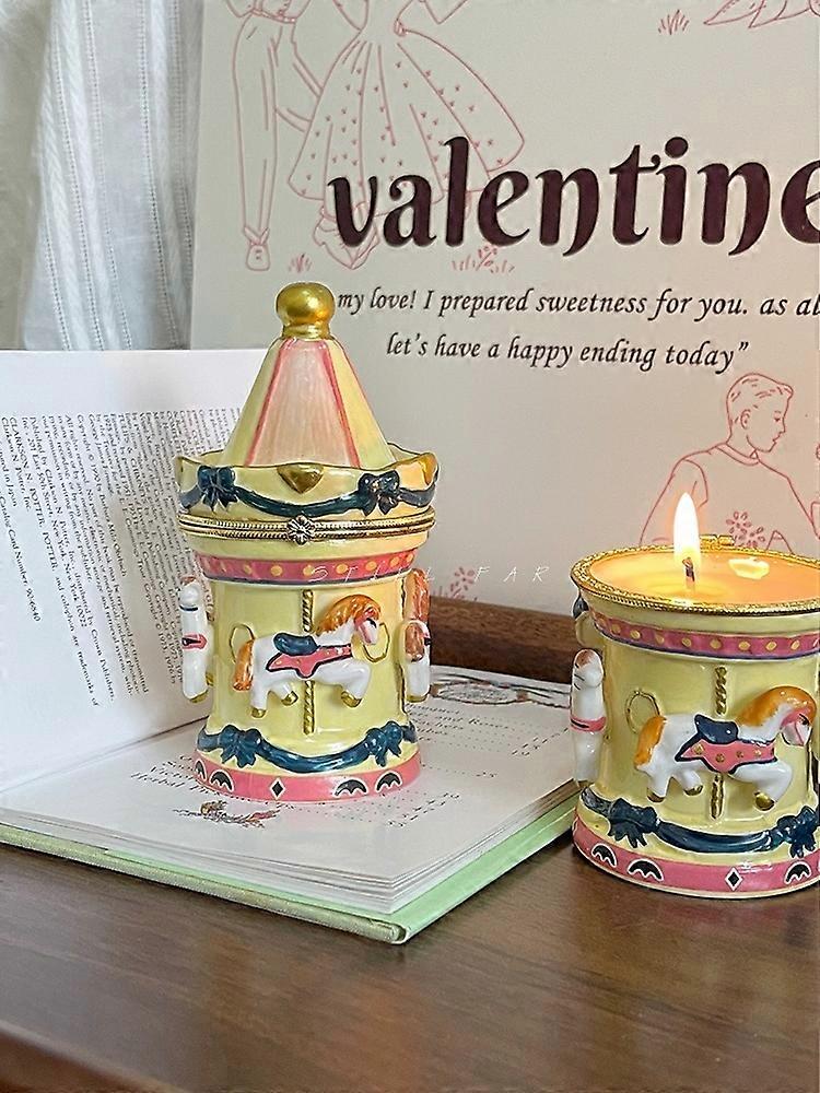 Scented Candles Gift Set - Aromatherapy Candles Home Fragrance - 【Caret Carousel Gift Box Set 1】: Wh