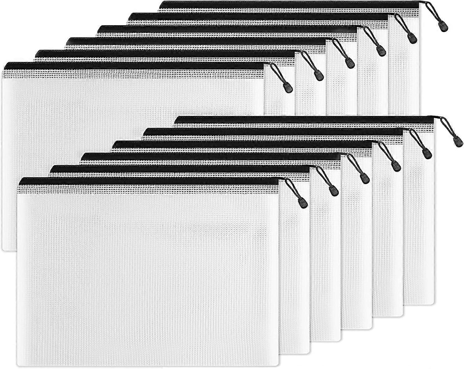 Professional Organizer, Board Games Storage with Drawstring Loop, Multipurpose Waterproof Mesh Pouch for Document Organization, Office Supplies, and