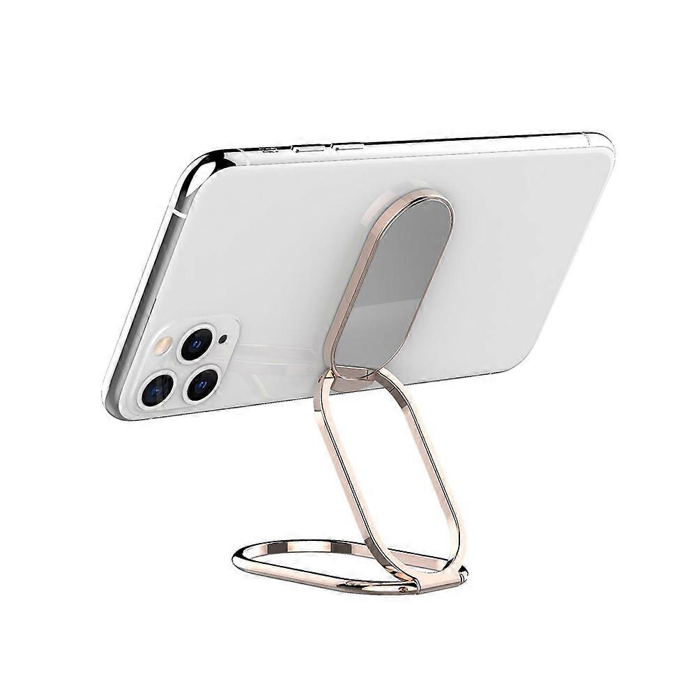 Compact Electroplating Polished Stand, Ultra Thin, Foldable for iPhone, iPad, Smartphones, Tablets, Ergonomic Multi-Scene Multiuse